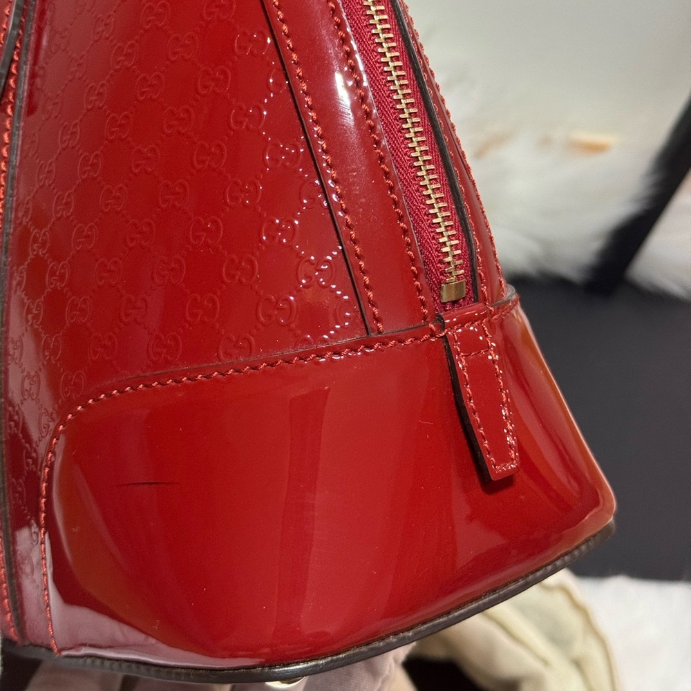 Gucci Red Satchel with Microguccissima Leather - Picture 3 of 16